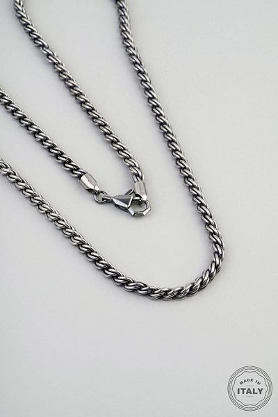 So CHIC... Italian Design 60 cm Silver Men's Necklace