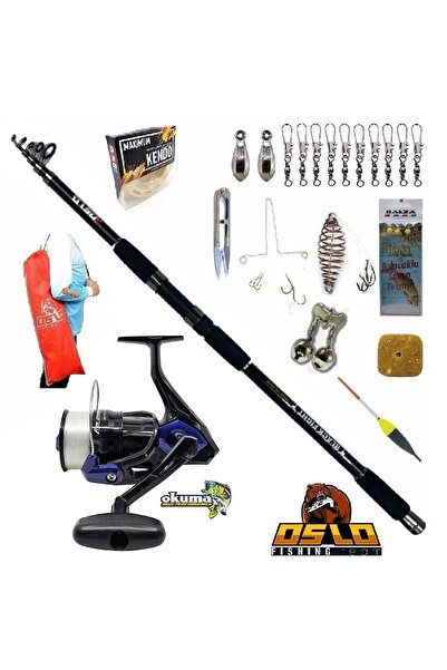 Okuma Fin Chaser X FNX-60NG Oslo Black Fight 360cm 100-200gr Prof Surf Sazan ...
