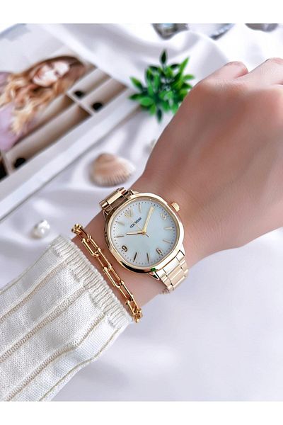 Coliseum Vintage Design Women's Wristwatch and Bracelet Set - Cl8365.Bm1