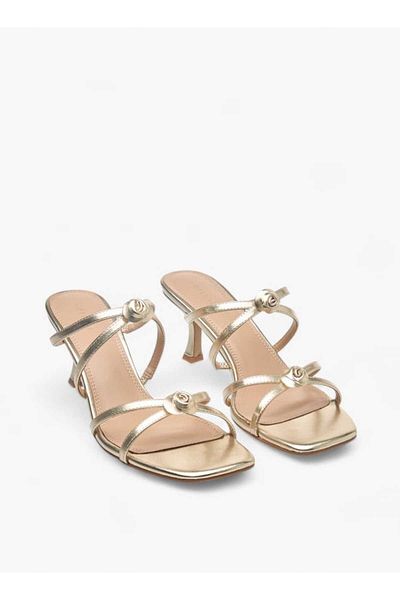 Celeste Women's Embellished Slip-On Sandals with Kitten Heels