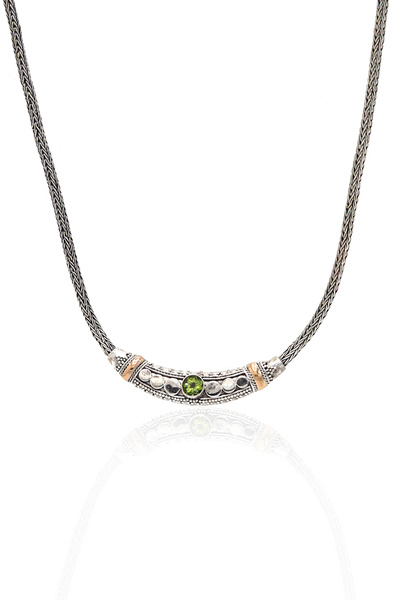 Midyat Nurtaş Gümüş Yeşim Taşlı 925 Ayar Saf Gümüş Hasır Zincir Unisex 2'li Set 201023671