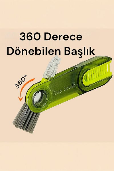 Şahane Pazar 360 Degree Rotation 3-Head Cleaning Brush Shn-1021 Fma 531303