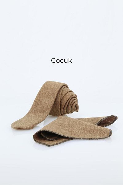 SIRRI Wool Tie and Handkerchief Set for Boys and Adults - Child: 120X5Cm, Adult: 145X6Cm