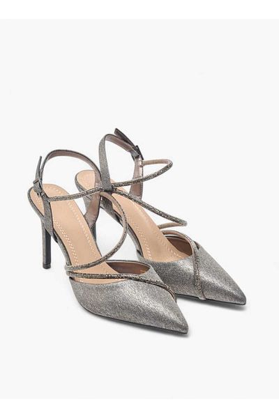 Flora Bella by Shoexpress Flora Bella Embellished Pointed Stiletto Shoes with Buckle Closure