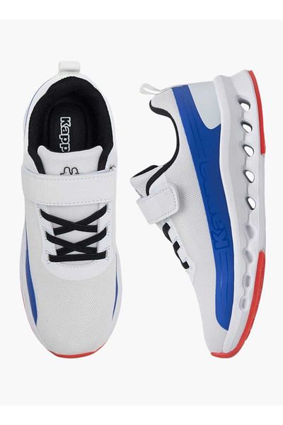 Kappa Boys' Logo Print Walking Shoes with Hook and Loop Closure