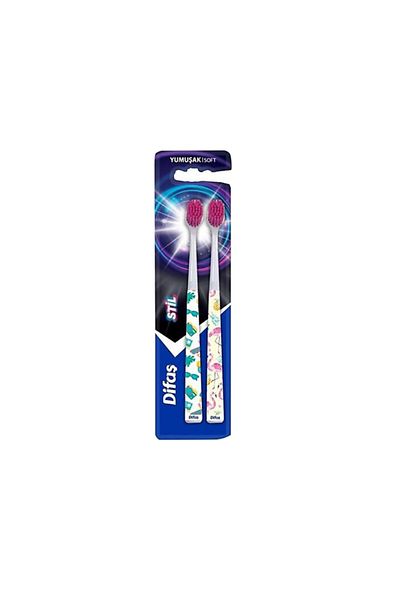Difaş Style Soft 2 Pack Toothbrush