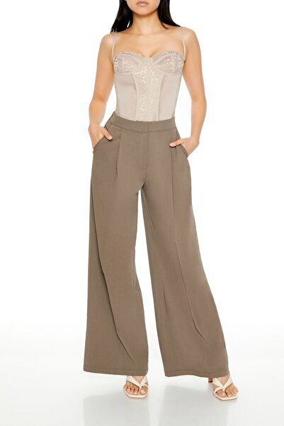Forever 21 Wide-Leg Kumaş Pantolon