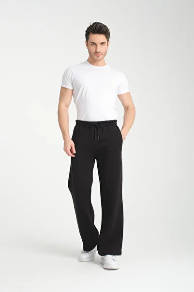 KAPHONE Men's Baggy 3 String Wool Sweatpants