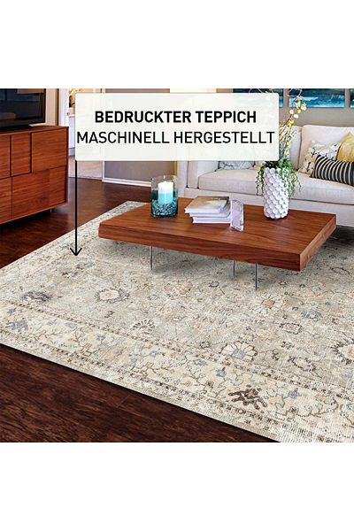 Bamyum Monty Bedruckter Teppich Chenille-Druck Maschinell hergestellter Teppich