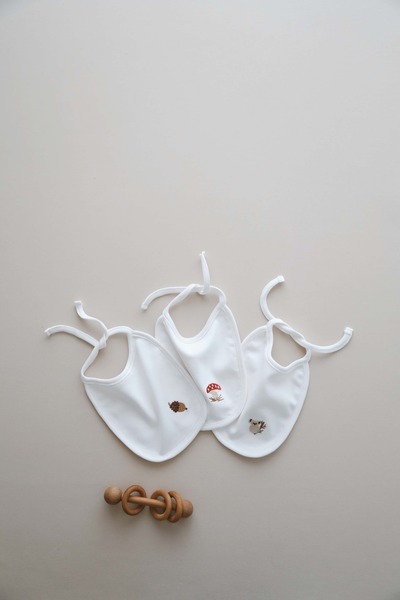 OhlalaKoala 3lü Biyeli Bebek Önlüğü 0-3 Ay Model 1