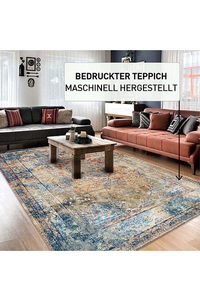Bamyum Landon Bedruckter Teppich Chenille-Druck Maschinell hergestellter Teppich