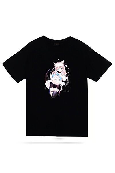 fame-stoned Furina Genshin Impact Anime Принт Unisex Чорний 100% Бавовна Футб...