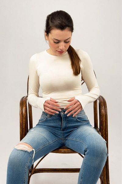 Betimoda Body sport cu decolteu rotund pentru femei, cu detaliu pentru degete, Crop sport de bază Soft Touch