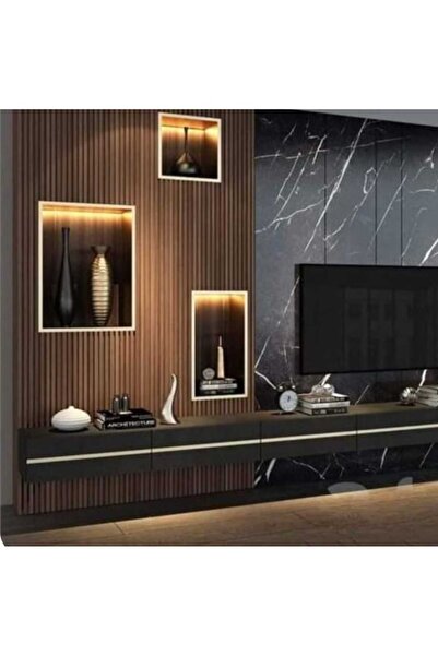 AGT Kargo Bedava Antalya Yıldız Duvar Lambri Profili Lb 2200 Açık ceviz