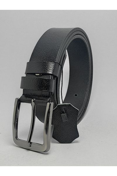 genuine leather company eds حزام جلد طبيعي 100% رياضي أسود للرجال