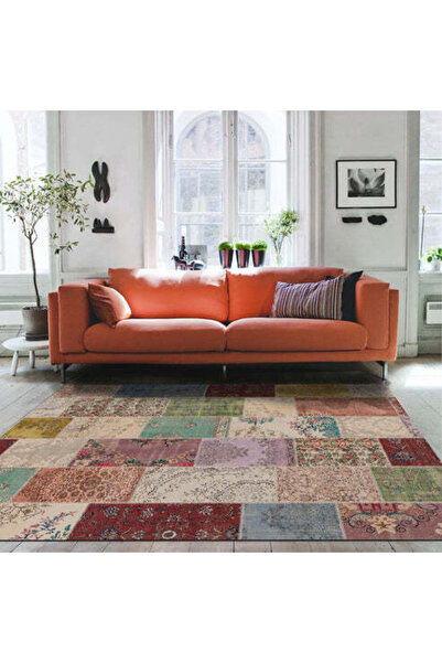 Bamyum Afra Bedruckter Teppich Chenille-Druck Maschinell Hergestellt Teppich