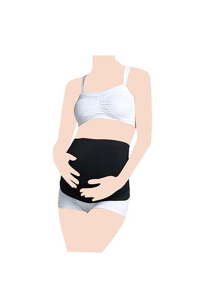Blooming Blossom - Abdominal Maternity Support Belt - Black_XL