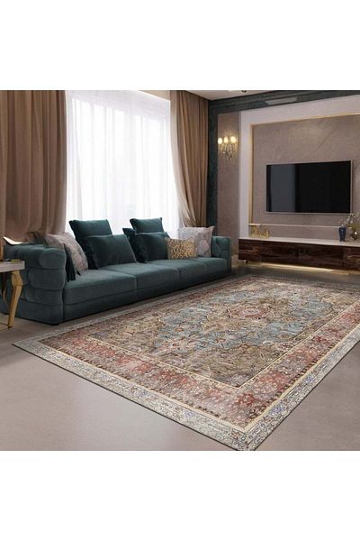 Bamyum Avlin Bedruckter Teppich Chenille-Druck Maschinell Hergestellt Teppich
