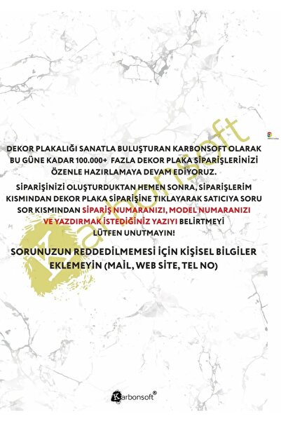 karbonsoft Kişiye Özel Ahşap Dekor Plaka, Karavan Arkası, Otopark, Araba Plaka, Isimli Plaka, Aksesuar Plaka