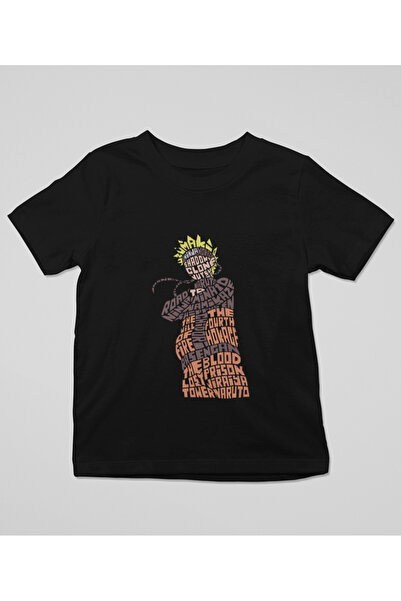 SVART WEAR Tricou Naruto Anıme Kids guler rotund Cotton cu imprimeu cu mânecă...