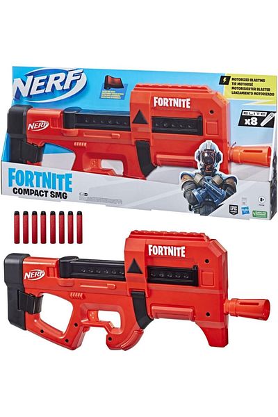 Nerf Fortnite Compact Smg Motorized Dart Blaster F4106