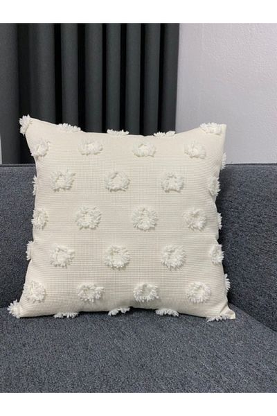 LILYUM Home Bohemian Punch μοτίβο 2 τεμαχίων μπεζ διακοσμητικό κάλυμμα μαξιλαριού 44x44 cm