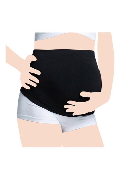 Blooming Blossom - Abdominal Maternity Support Belt - Black_XL