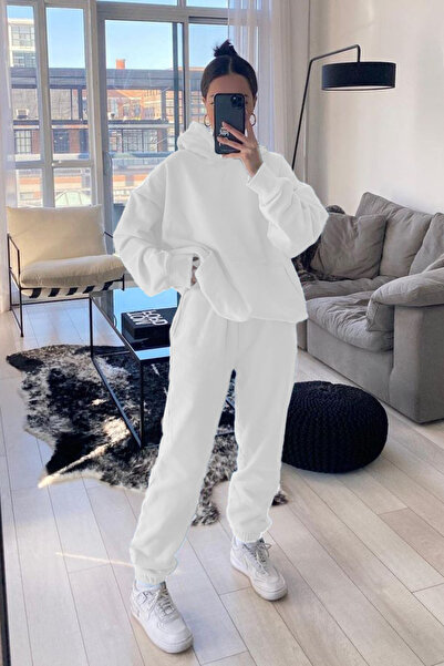 OKULCUBABA Set de trening de iarnă pentru femei, supradimensionat, cu 3 fire,...