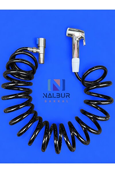 Nalbur Bakkal Spiral Şattaf Başlıklı Taharet Matik 3/8 Bağlantılı Taharet Mus...