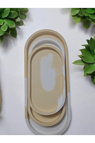 3lü oval tepsi seti