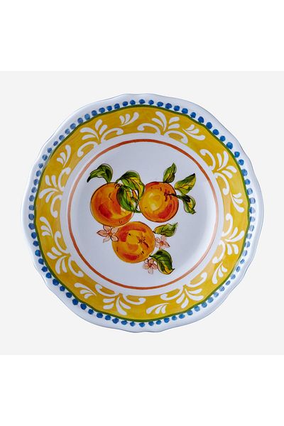 CHIARA ALESSI Capri Yellow Melamine Bowl 19 Cm
