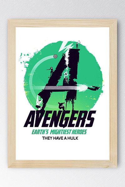 Saturn Avengers Framed Painting - Avengers Marvel Poster Painting