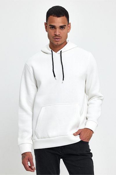 Superlife Superlife Men's Fleece Comfortable Hoodie In-Mold 3 Thread Sweatshirt