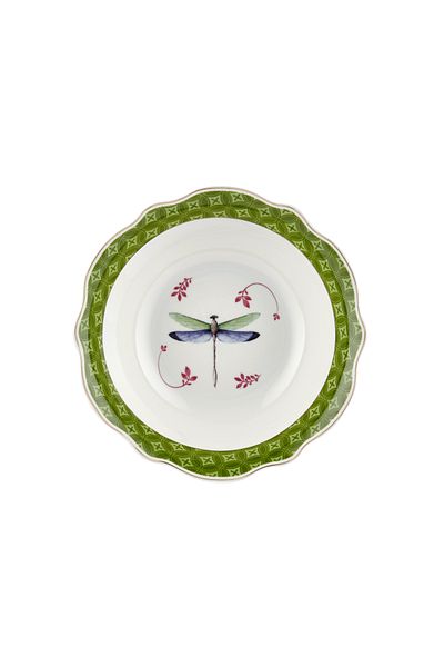 CHIARA ALESSI Allure Green Porcelain Bowl 14 Cm