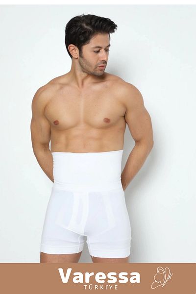 VARESSA Men's Premium Double Boxer Corset - Belly Straightening, Waist Slimming, Gathering