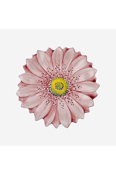 Edelweiss Italy Camomilla Pink Ceramic Serving Plate 36 cm