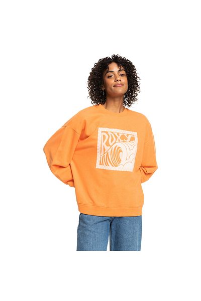 Roxy Women's Sweatshirt Take Your Place B Orange Women's Sweatshirt Erjft04745