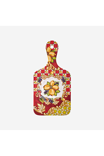 CHIARA ALESSI Capri Red Melamine Presentation Board 25 cm