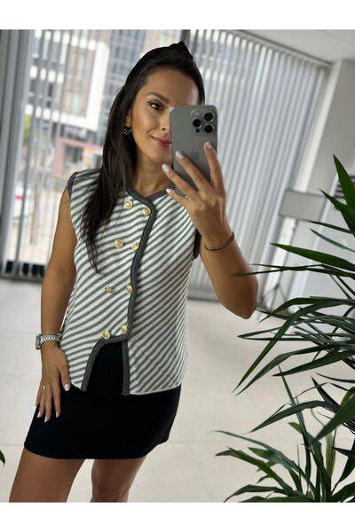 caddstore سترة Massi باللون الرمادي الذهبي