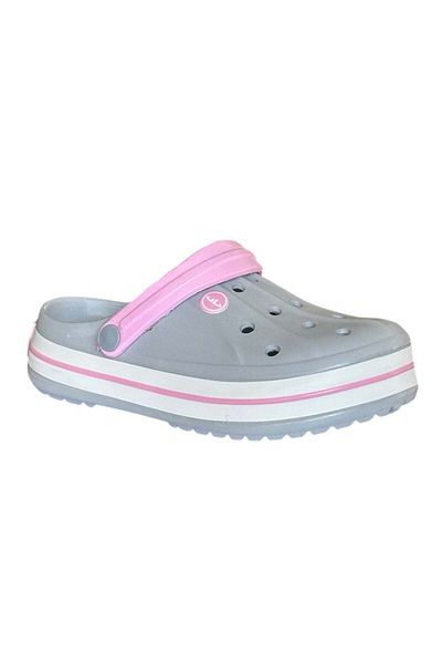 Akınal Bella E457 Gray/Powder Women's Sabo Slippers