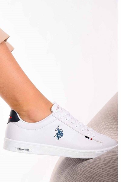 U.S. Polo Assn. Us Polo Assn Women's White Sneakers Women's Casual Sneakers Usp0550white