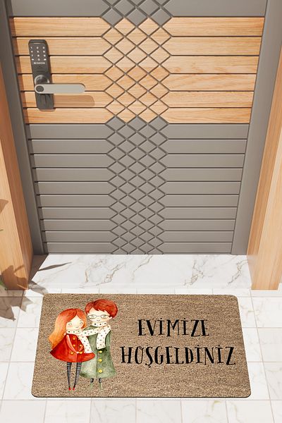 Rugmood Modern Digital Printing Welcome to Our Home Door Mat