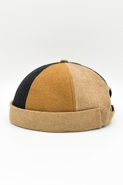 Külah Patch Pattern Cap Winter Skullcap Hip-Hop Beanie Docker Hat