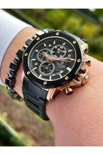 Naviforce Men's Watch Function Steel Band 2143
