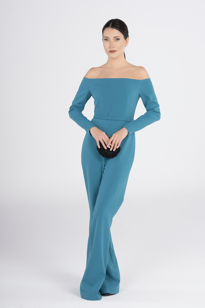 PEARL Long Sleeve White Pleated - Lining Special Design Wedding and Wedding Evening Dress