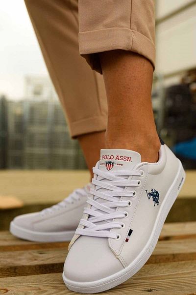 U.S. Polo Assn. Us Polo Assn Women's White Sneakers Women's Casual Sneakers Usp0550white