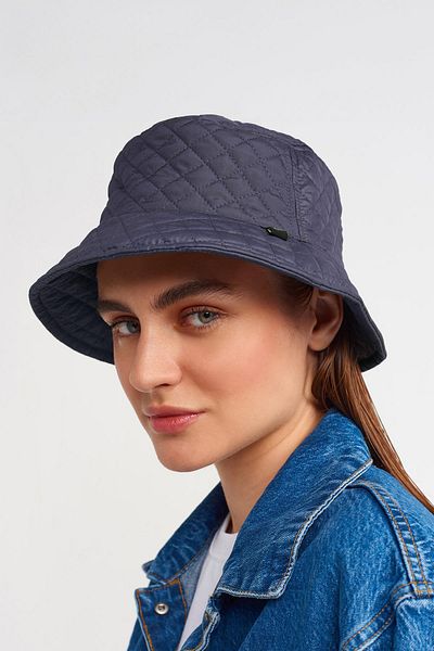 Külah Women's Quilted Winter Black Bucket Hat