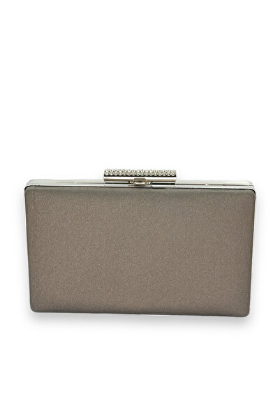 Wedding Fashion Rochie de seară din satin mat platină - portofoliu fără ampre...