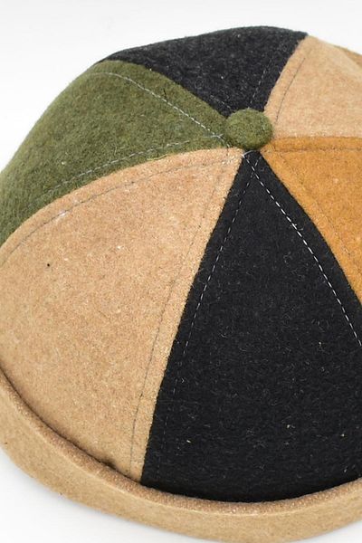 Külah Patch Pattern Cap Winter Skullcap Hip-Hop Beanie Docker Hat