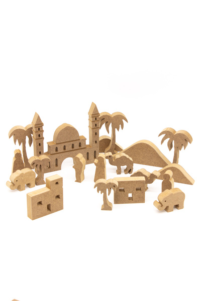 na neşeli ahşap DES 17 Ramazan Ayına Özel Kutsal Topraklar Takımı Ahşap Boyam...